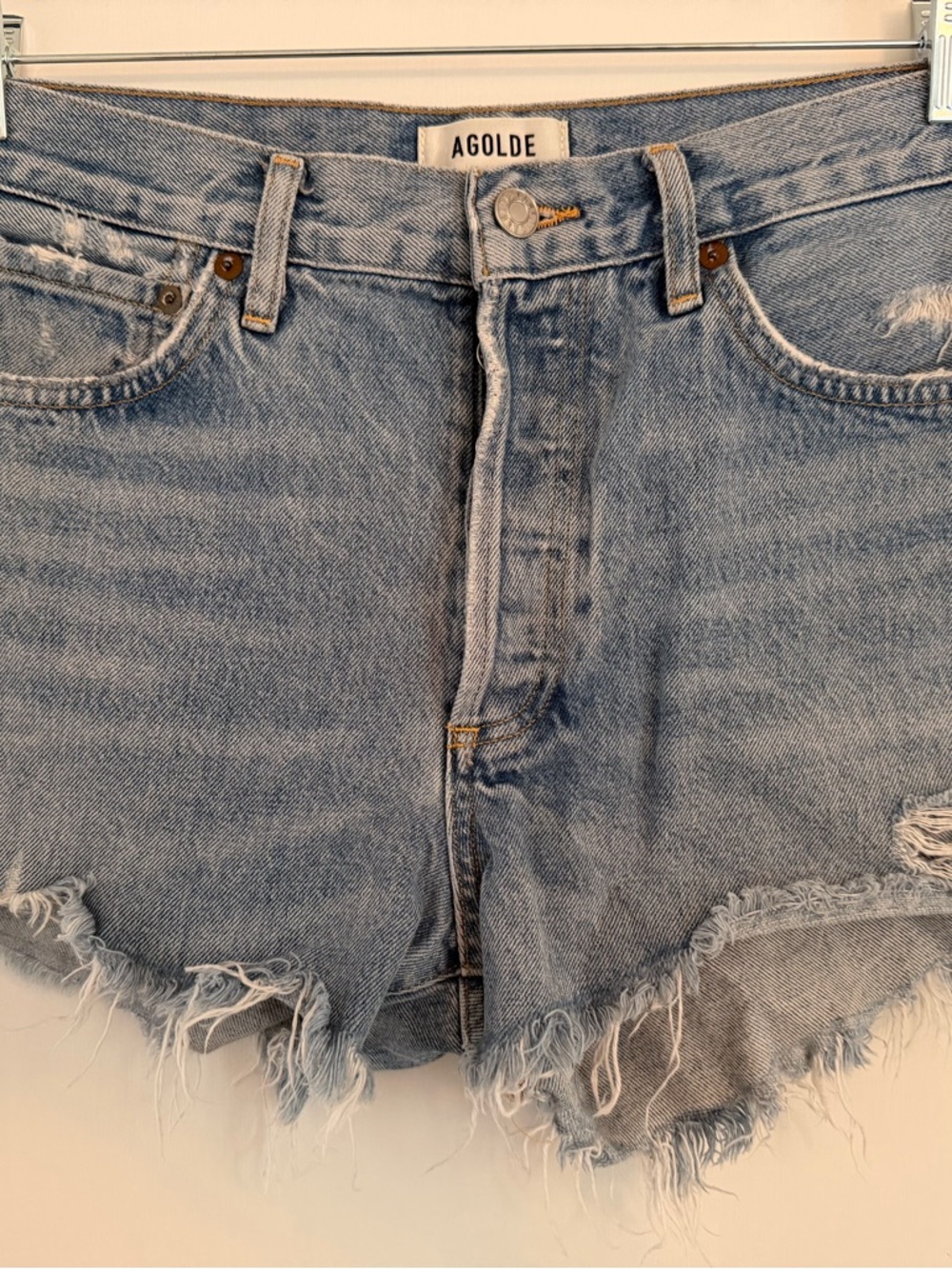 Agolde Parker vintage cut off denim jean shorts swapmeet